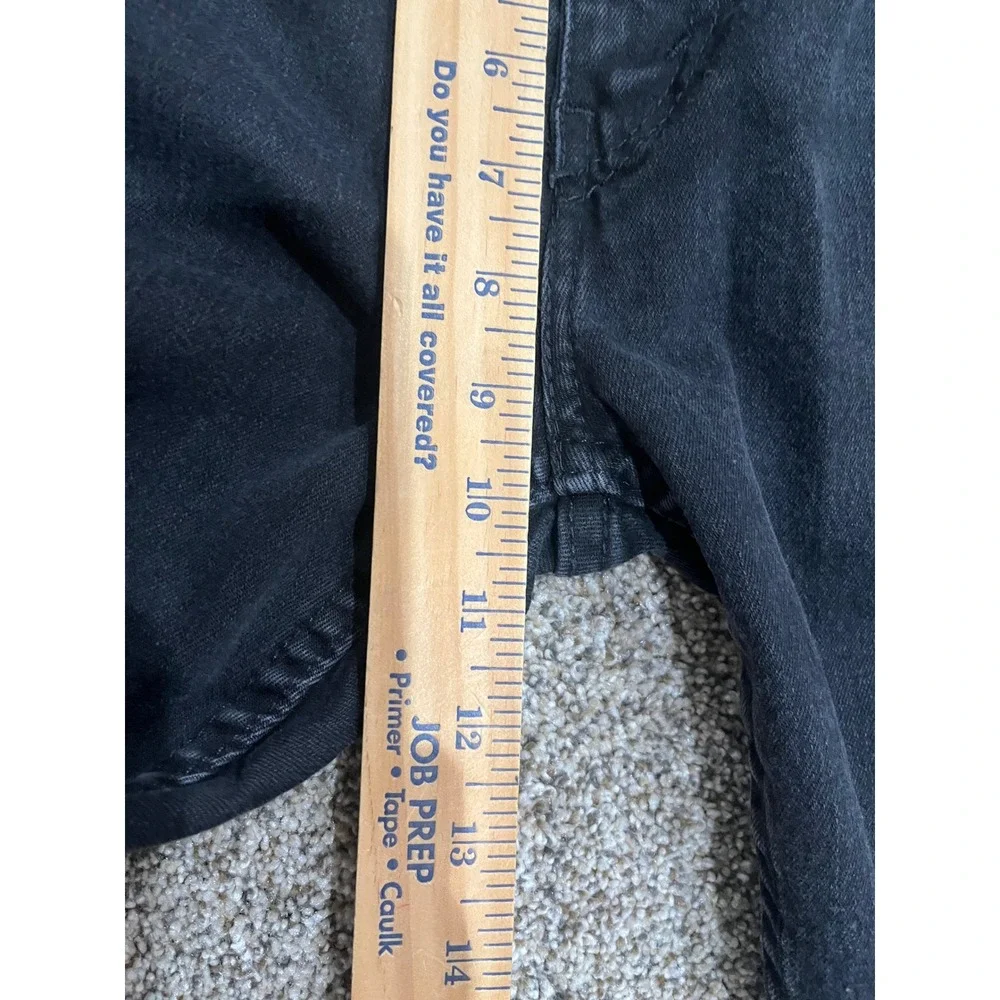 Levis 502‎ Regular Taper Black Jeans Mens 30x29 Cotton Stretch Denim Pants